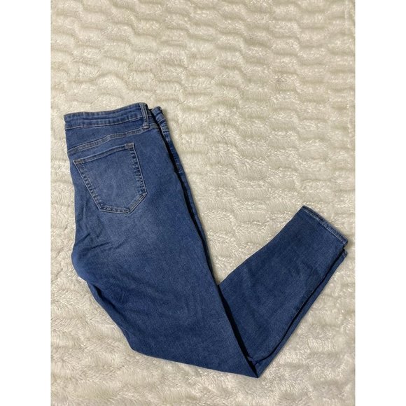 Gap Womens Skinny Sz 14R Blue Denim Jeans (34x29 Msrd) - Picture 3 of 11